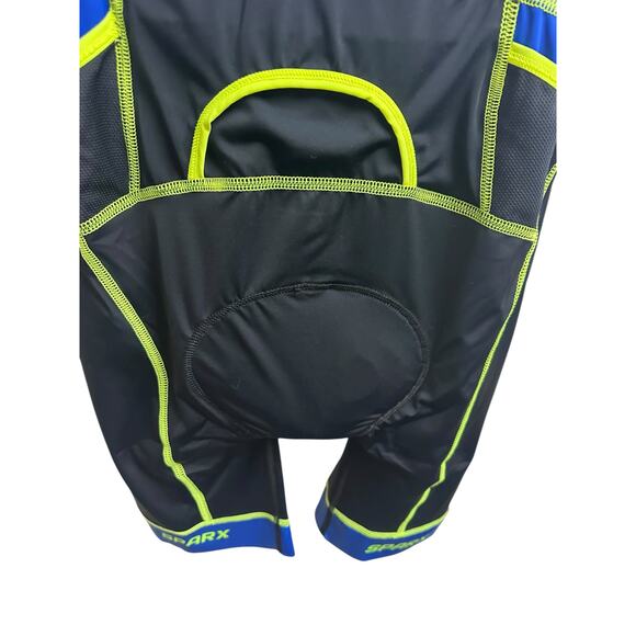 NWT SPARX Men’s Triathlon Skinsuit Large Blue Cycling / Tri Suit Zip Front - Picture 4 of 14